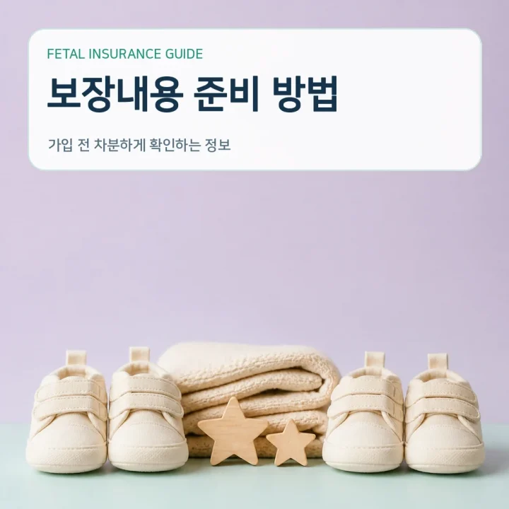 태아보험 보장내용 준비 방법