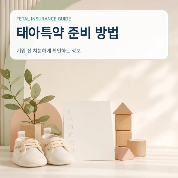 태아보험 태아특약 준비 방법