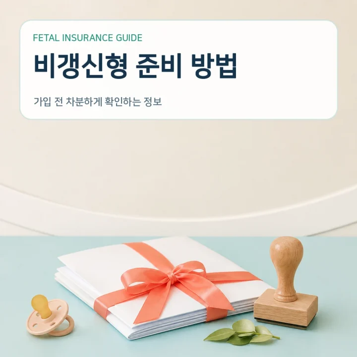 태아보험 비갱신형 준비 방법
