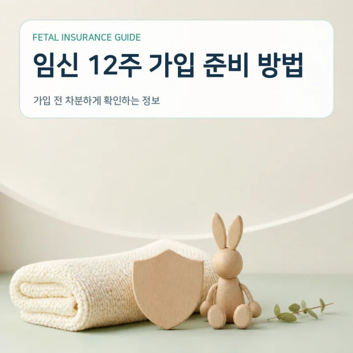 태아보험 임신 12주 가입 준비 방법
