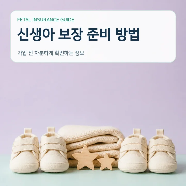 태아보험 신생아 보장 준비 방법