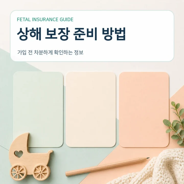태아보험 상해 보장 준비 방법