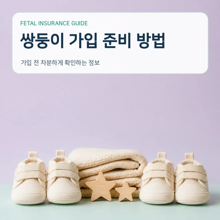 태아보험 쌍둥이 가입 준비 방법