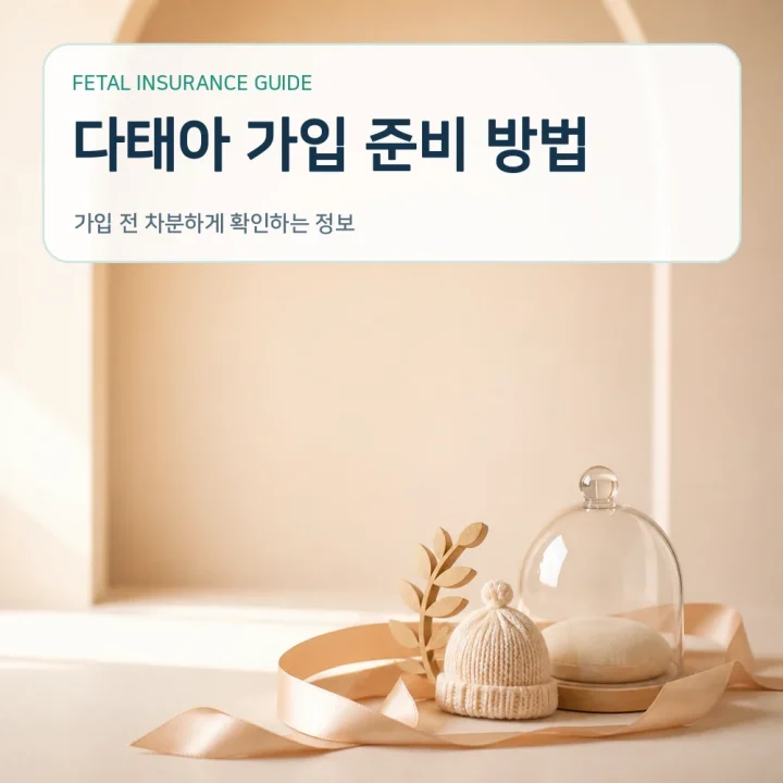 태아보험 다태아 가입 준비 방법