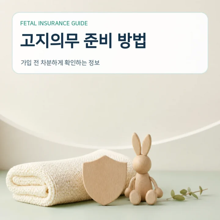 태아보험 고지의무 준비 방법